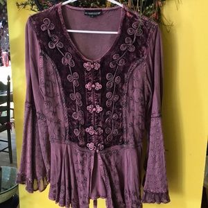 Pyramid collection Purple top